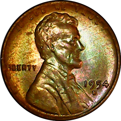 1954 D obv