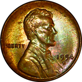 1954 D obv
