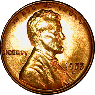 1955 D obv